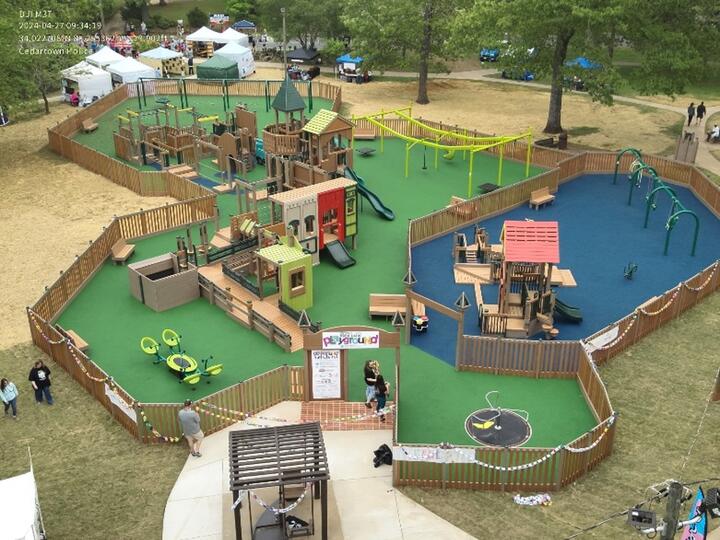 Public playground in City of Cedartown