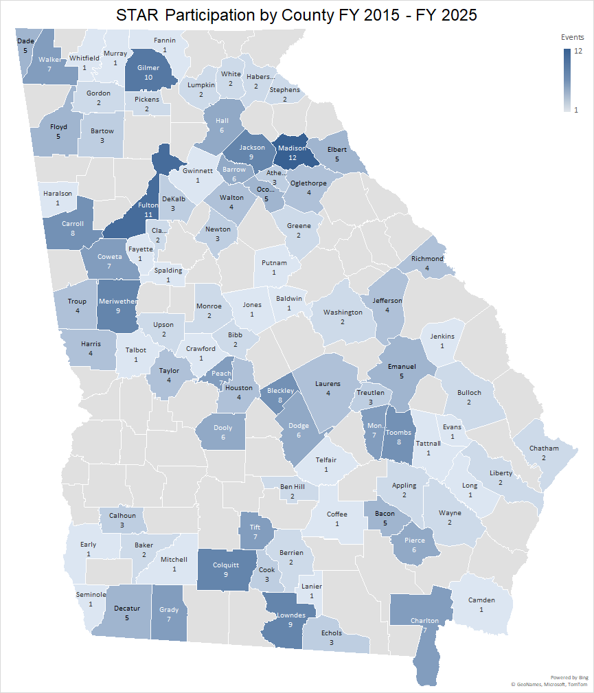 Since the start of the program, 1,583,850 passenger tire equivalents (PTEs) have been removed and recycled statewide. Local governments have been reimbursed $4.3 million to cover the costs of removing, transporting, and processing the tires.