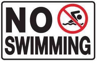 No Swimming